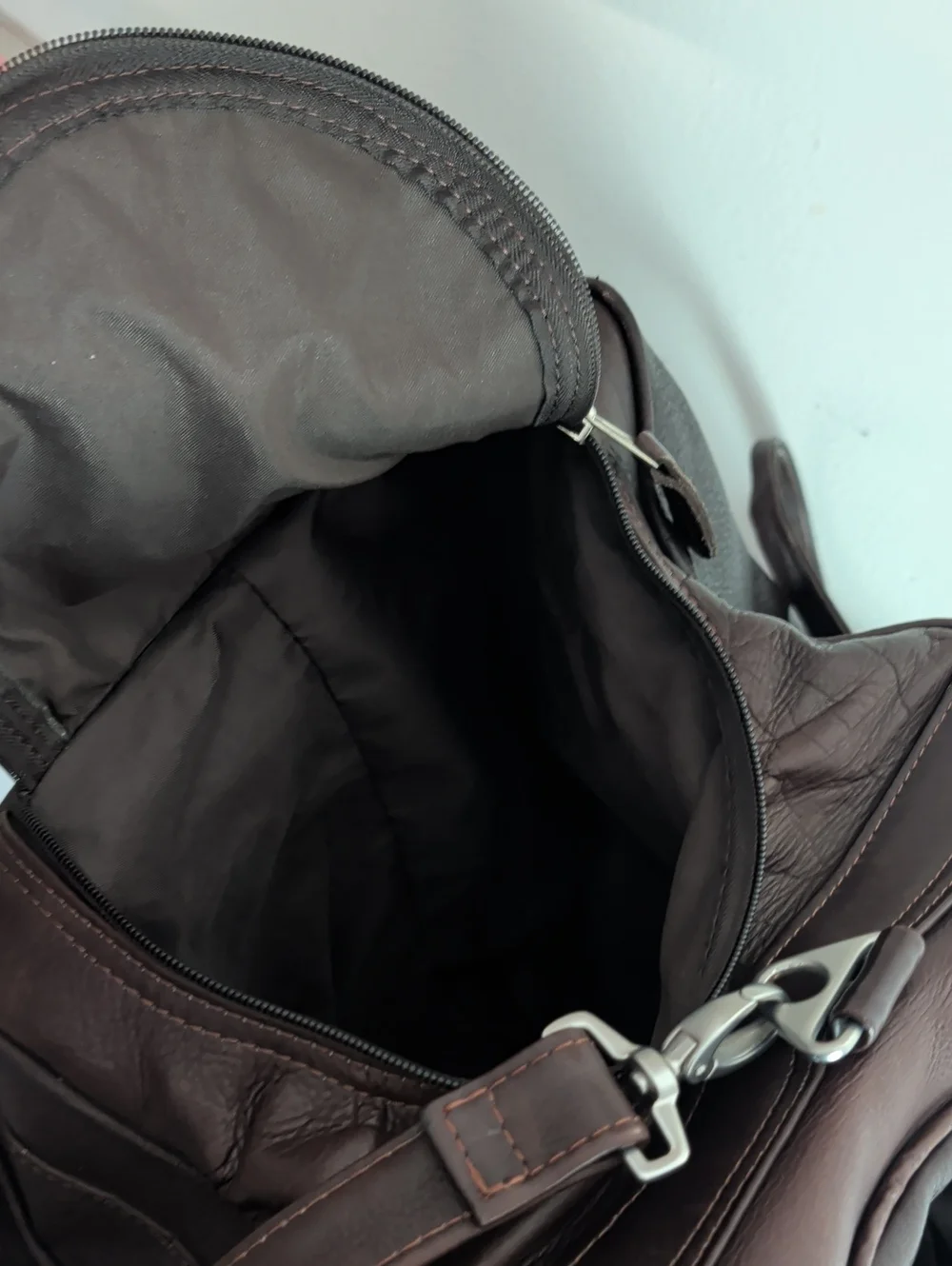 Latico NJ U.S.A. Men's Duffle Bag Brown Leather
